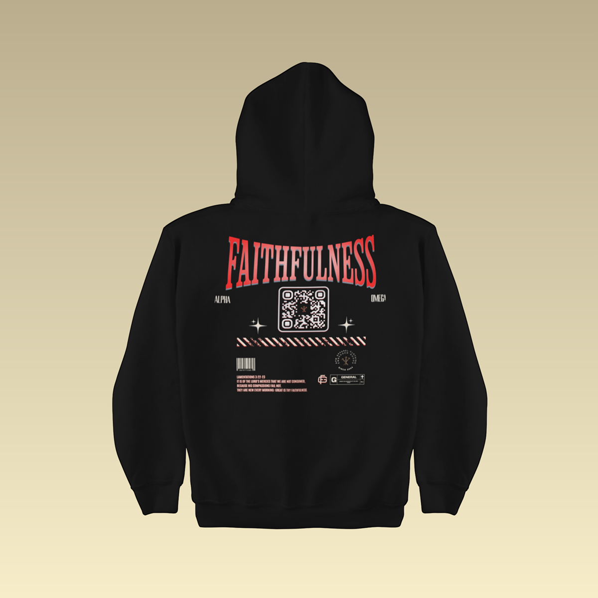 Great Is Thy Faithfulness QR-Coded Hoodie