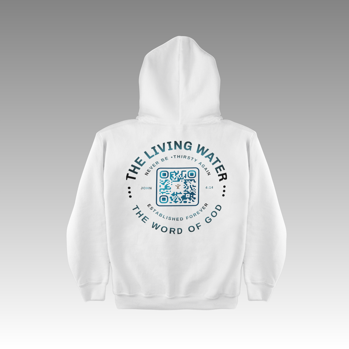 Never Thirst Again QR-Coded Hoodie