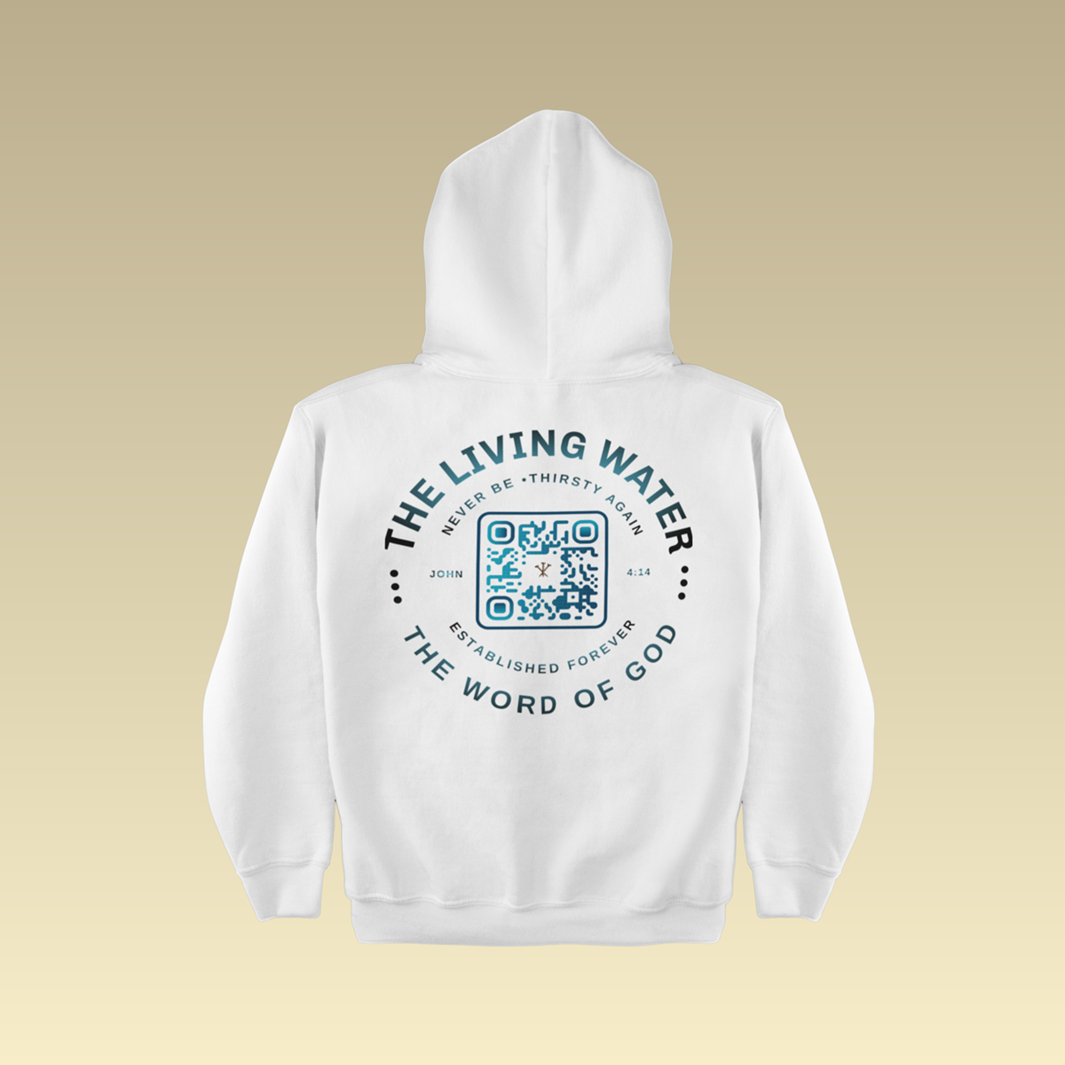 Never Thirst Again QR-Coded Hoodie