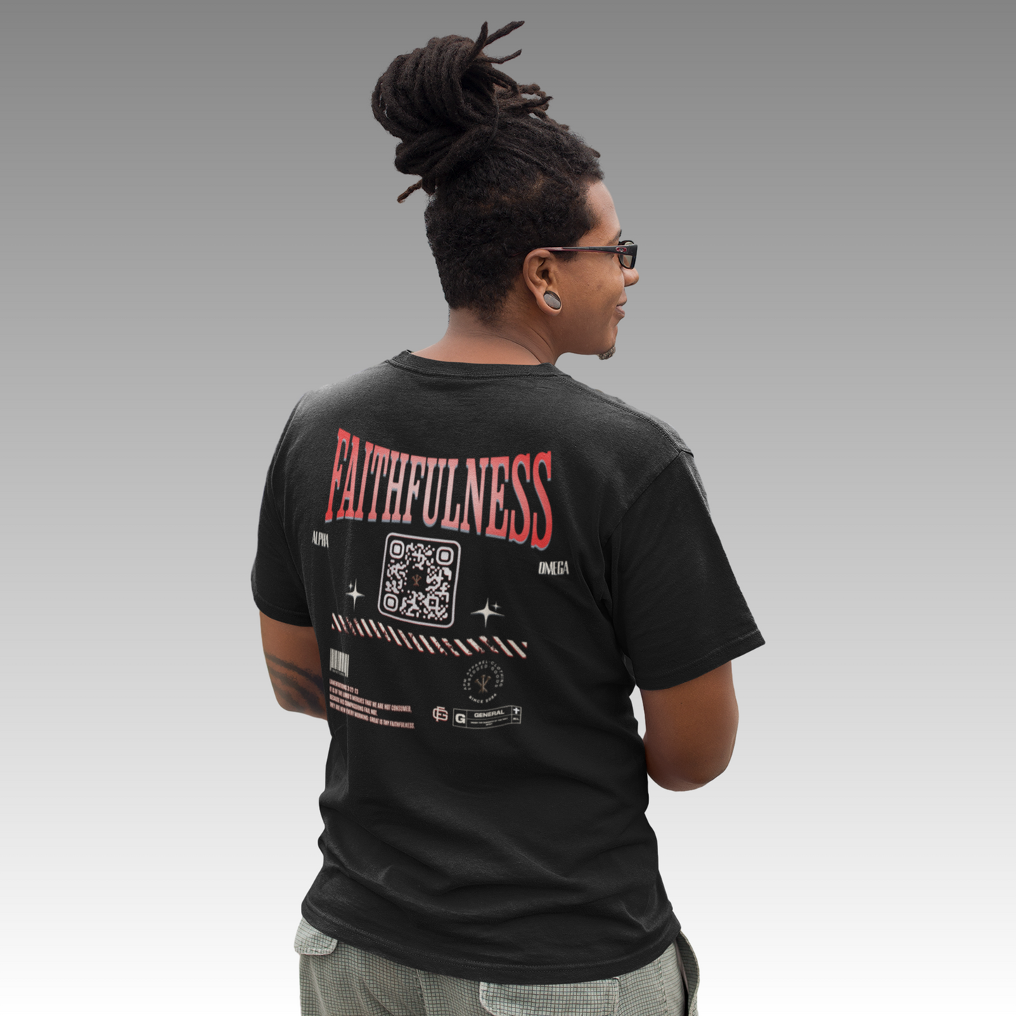ALERT! DISCONTINUED - GRAB IT BEFORE IT'S GONE - Great Is Thy Faithfulness QR-Coded T-Shirt