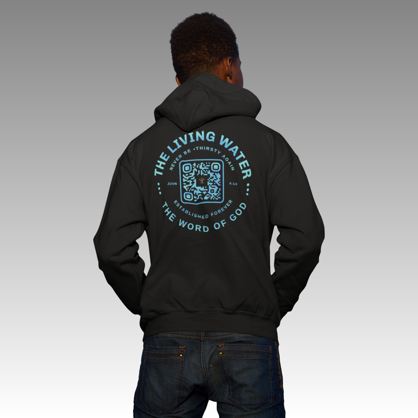 Never Thirst Again QR-Coded Hoodie
