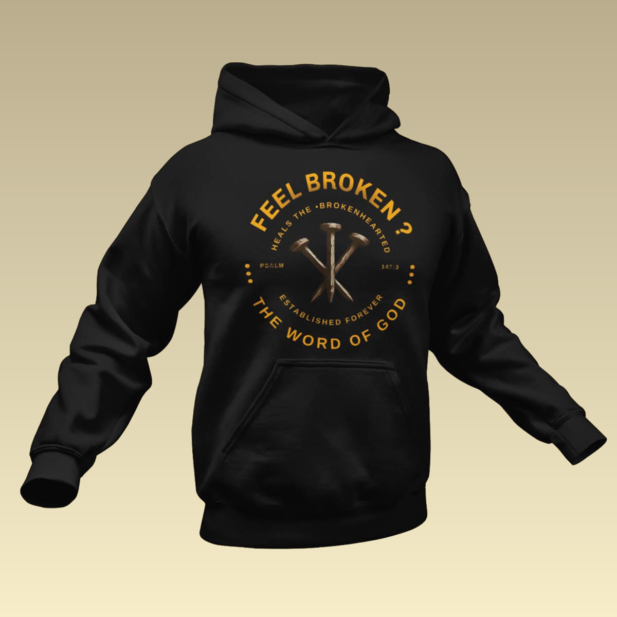 Psalm 147:3 - The Lord Heals QR-Coded Hoodie