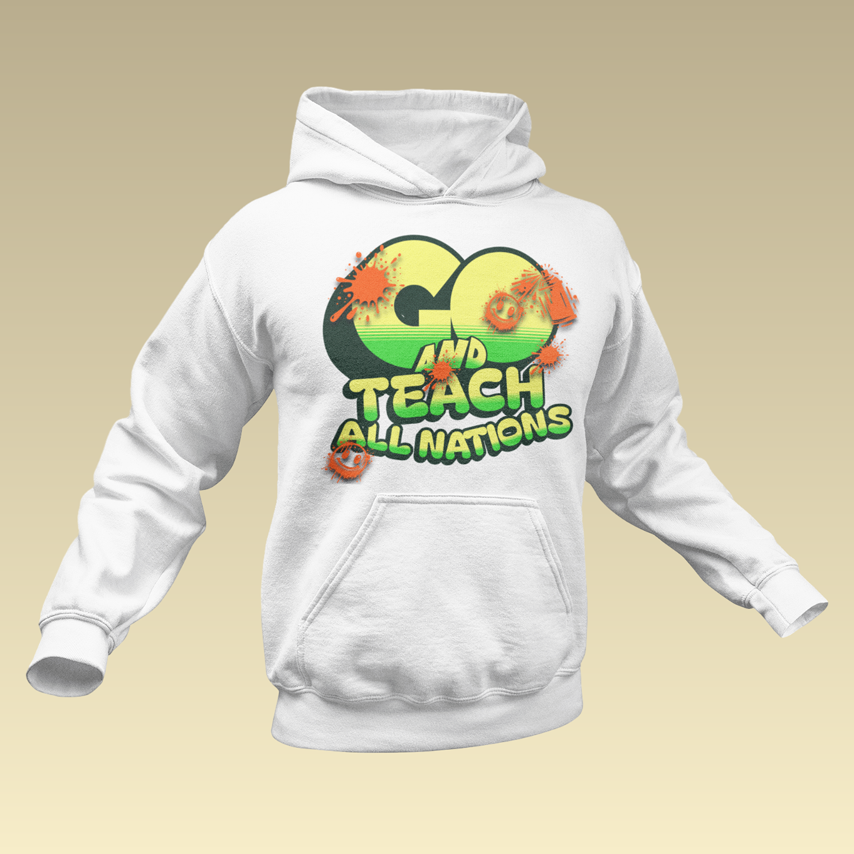 Go and Teach All Nations QR-Coded Hoodie