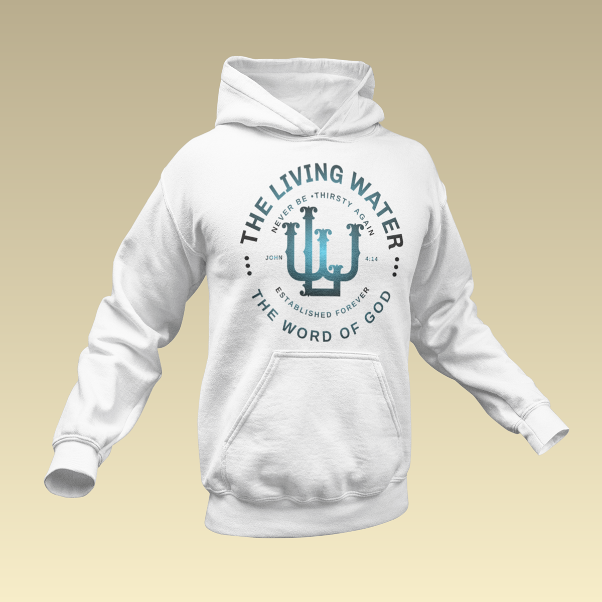 Never Thirst Again QR-Coded Hoodie