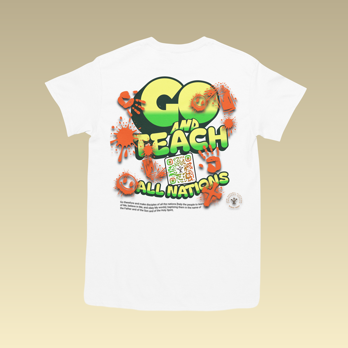Go and Teach All Nations QR-Coded T-Shirt