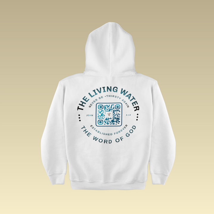 Never Thirst Again QR-Coded Hoodie