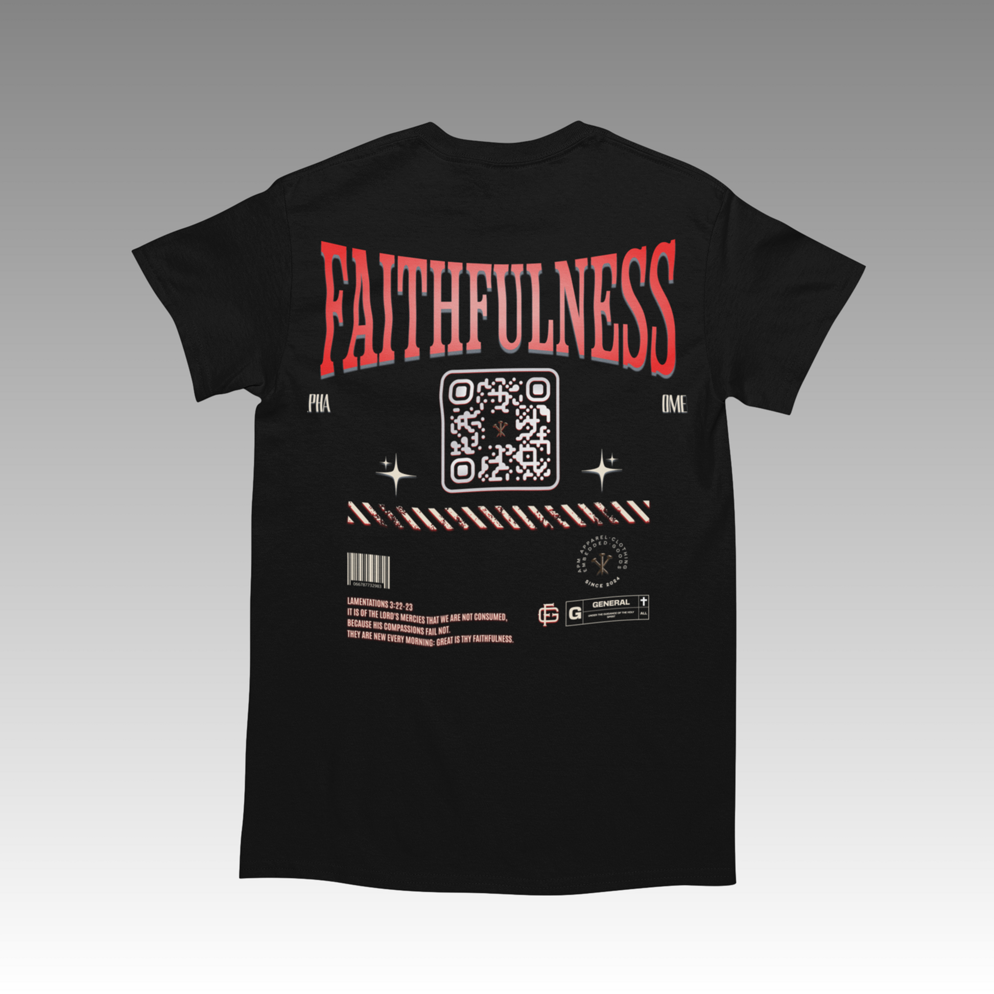 ALERT! DISCONTINUED  - GRAB IT BEFORE IT'S GONE - Great Is Thy Faithfulness QR-Coded T-Shirt