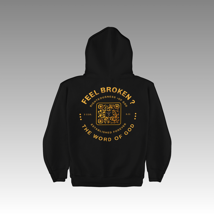 Feel Broken QR Coded Hoodie (FREE TEE)