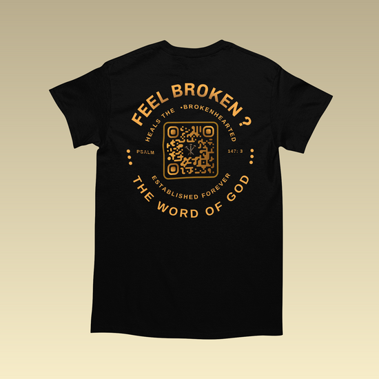 Psalm 147:3 - He Heals QR-Coded Tee