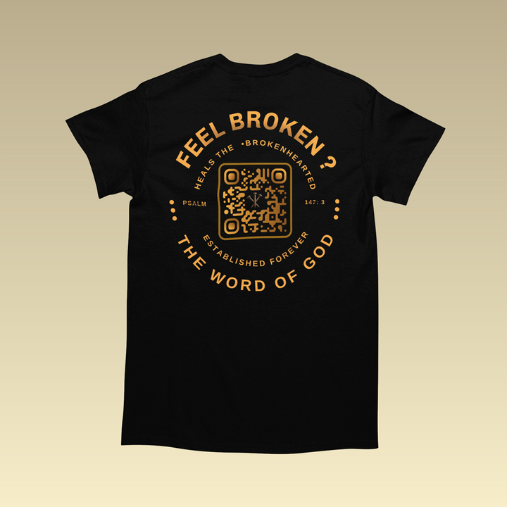 Psalm 147:3 - He Heals QR-Coded Tee
