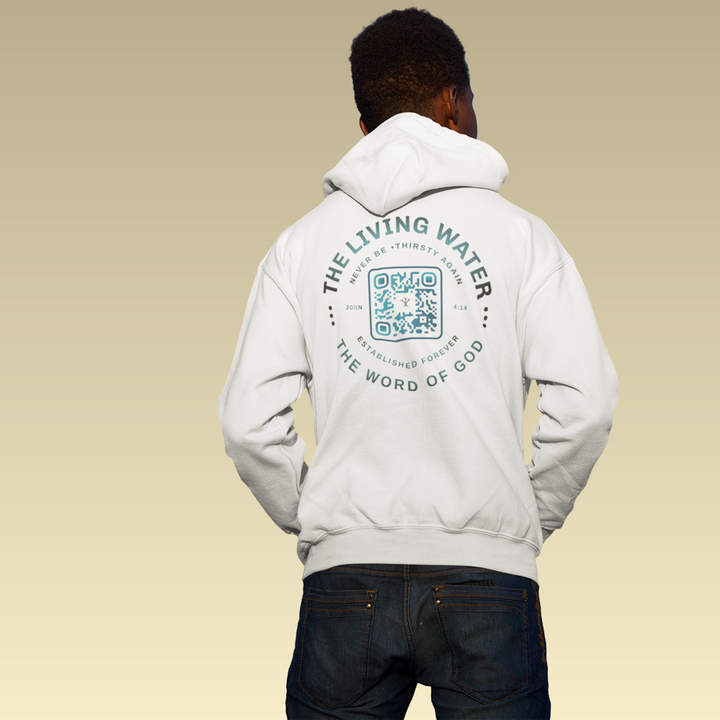 Never Thirst Again QR-Coded Hoodie